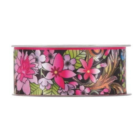 PEONIA DOUBLE PRINTED BLACK MM